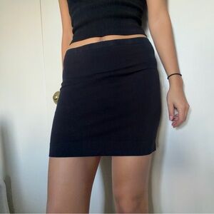 H&M Elegant Black Mini Skirt
